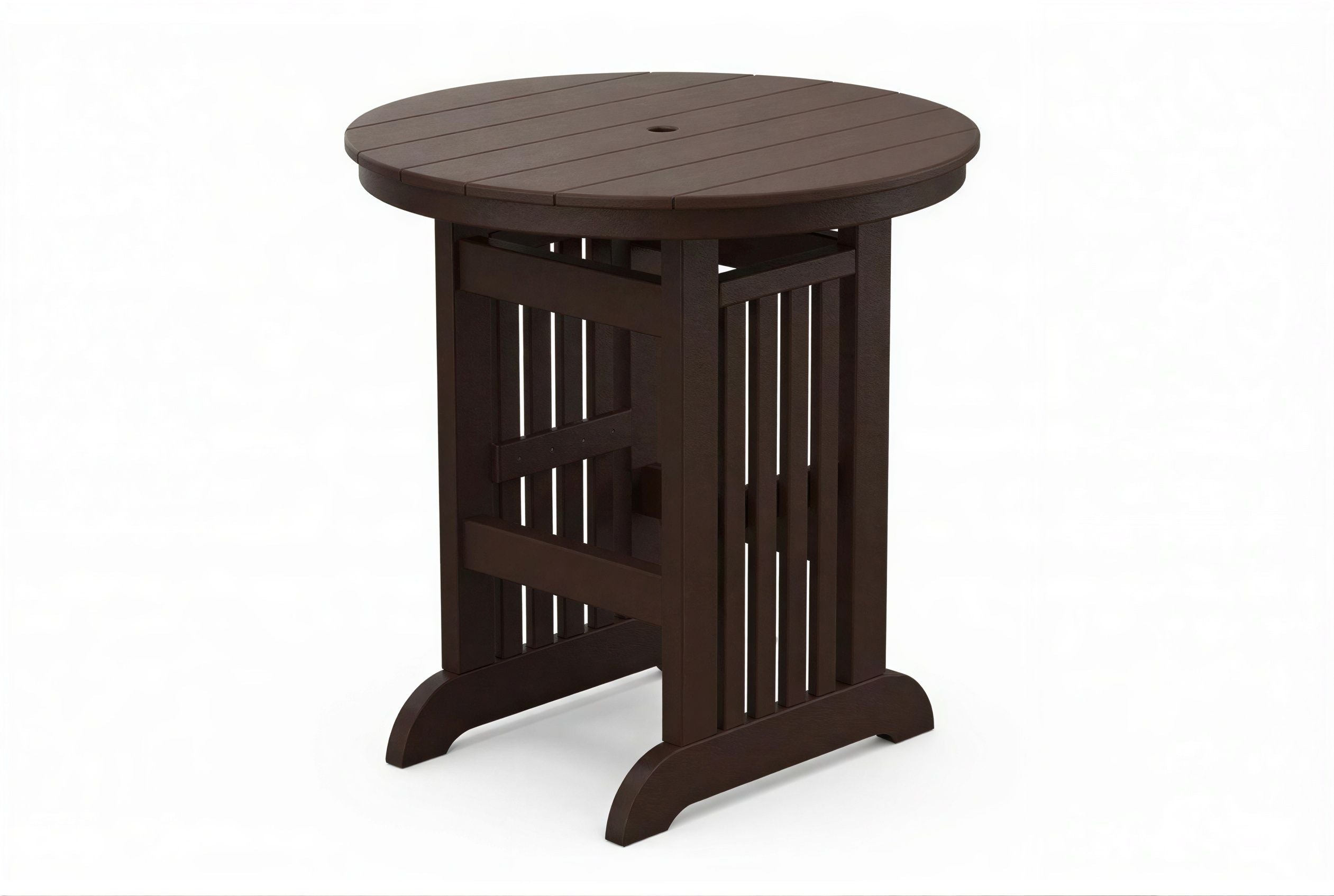 Round Mission Bar Table