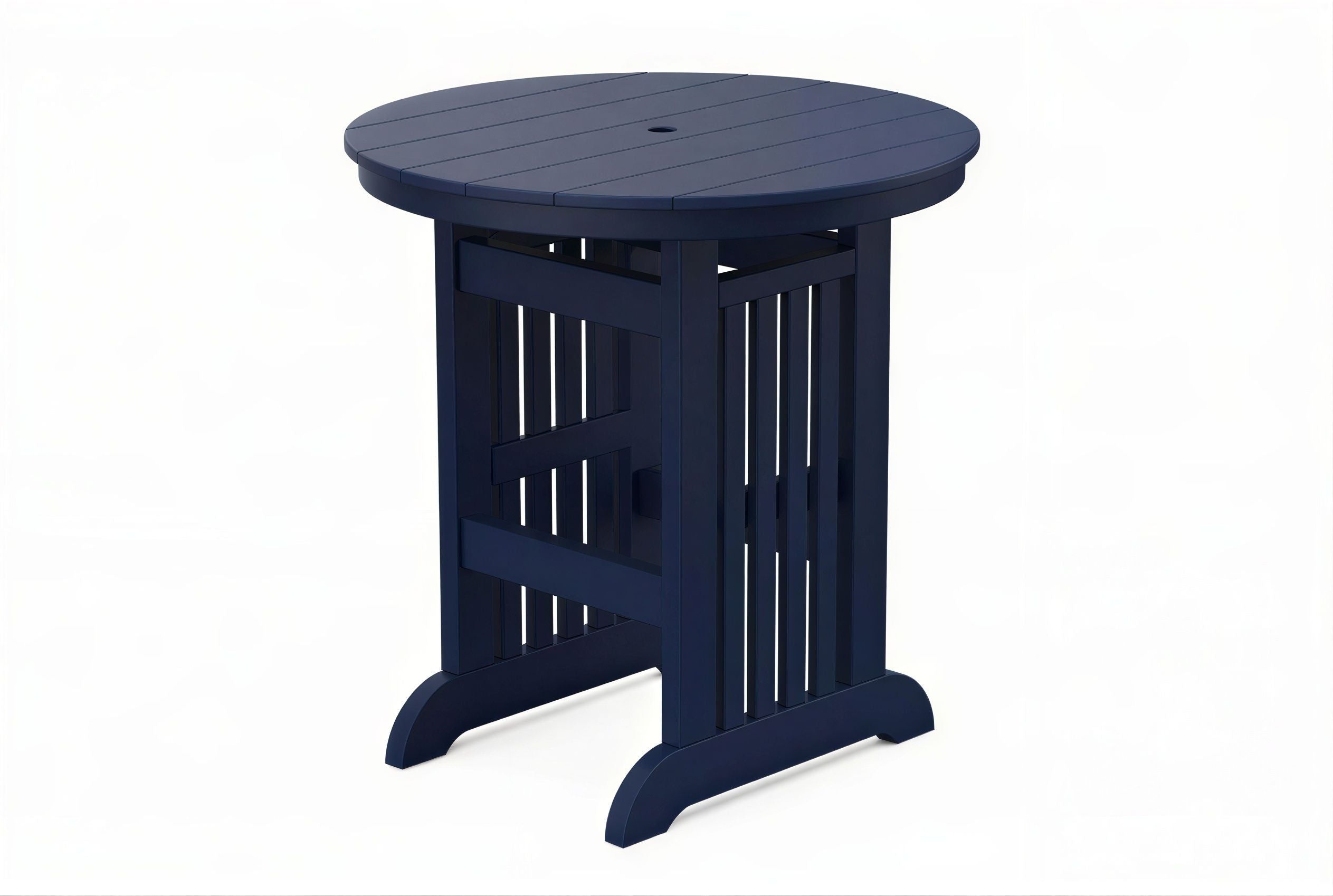 Round Mission Bar Table