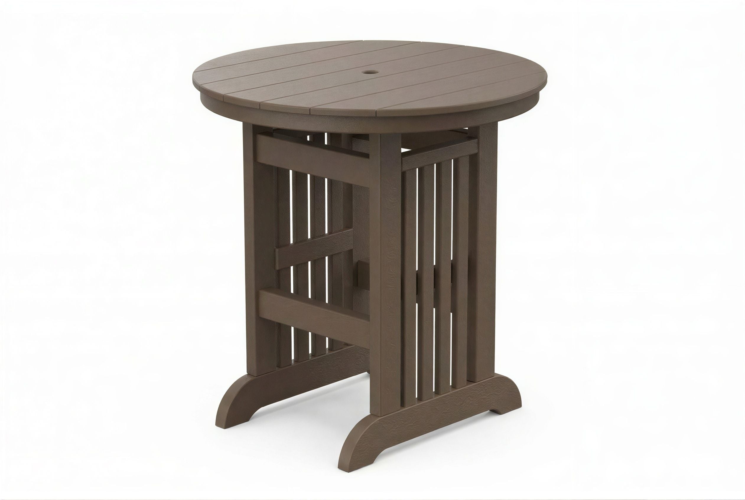 Round Mission Bar Table