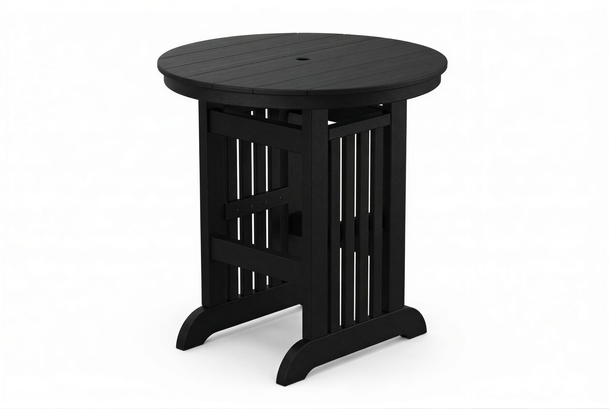 Round Mission Bar Table