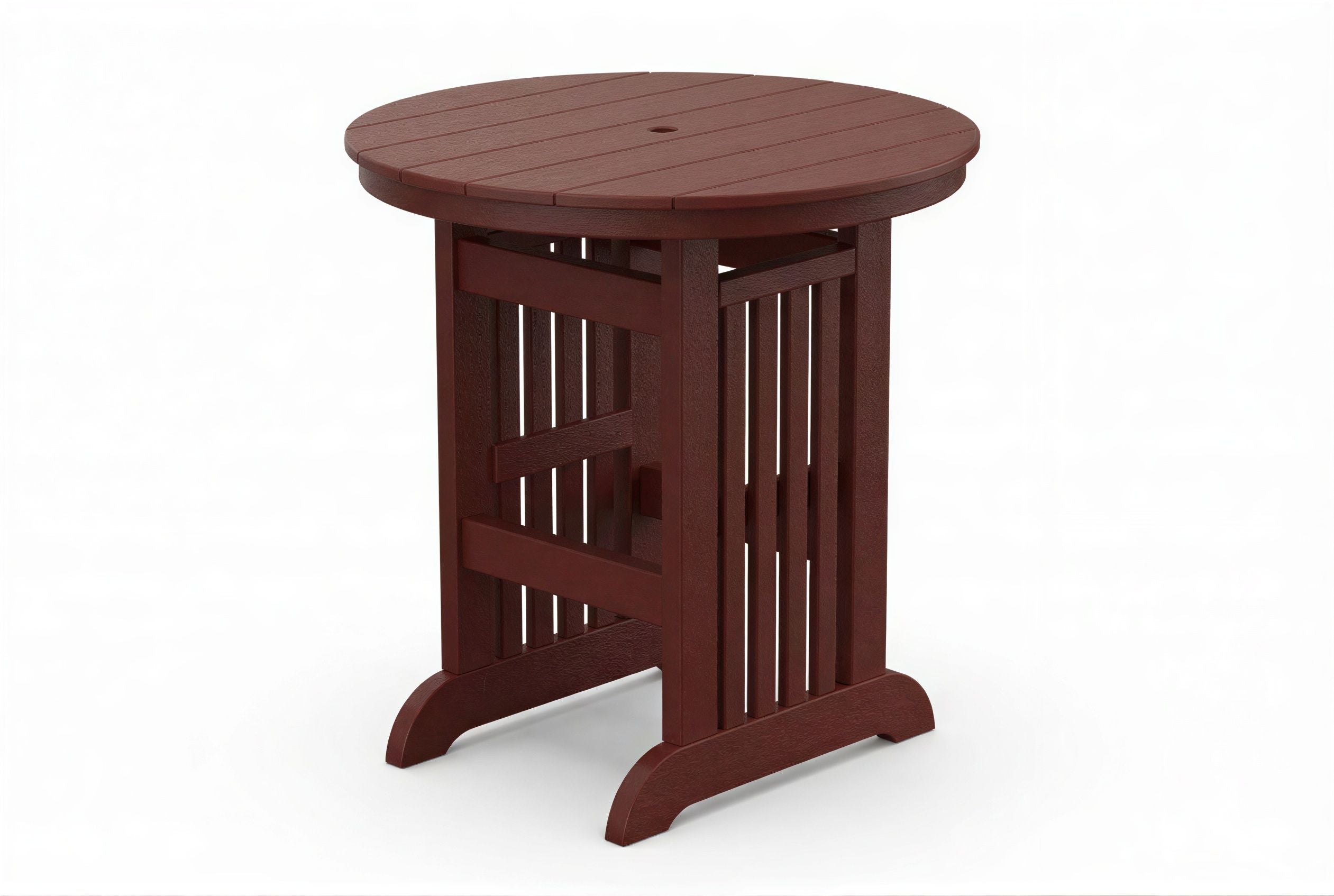 Round Mission Bar Table