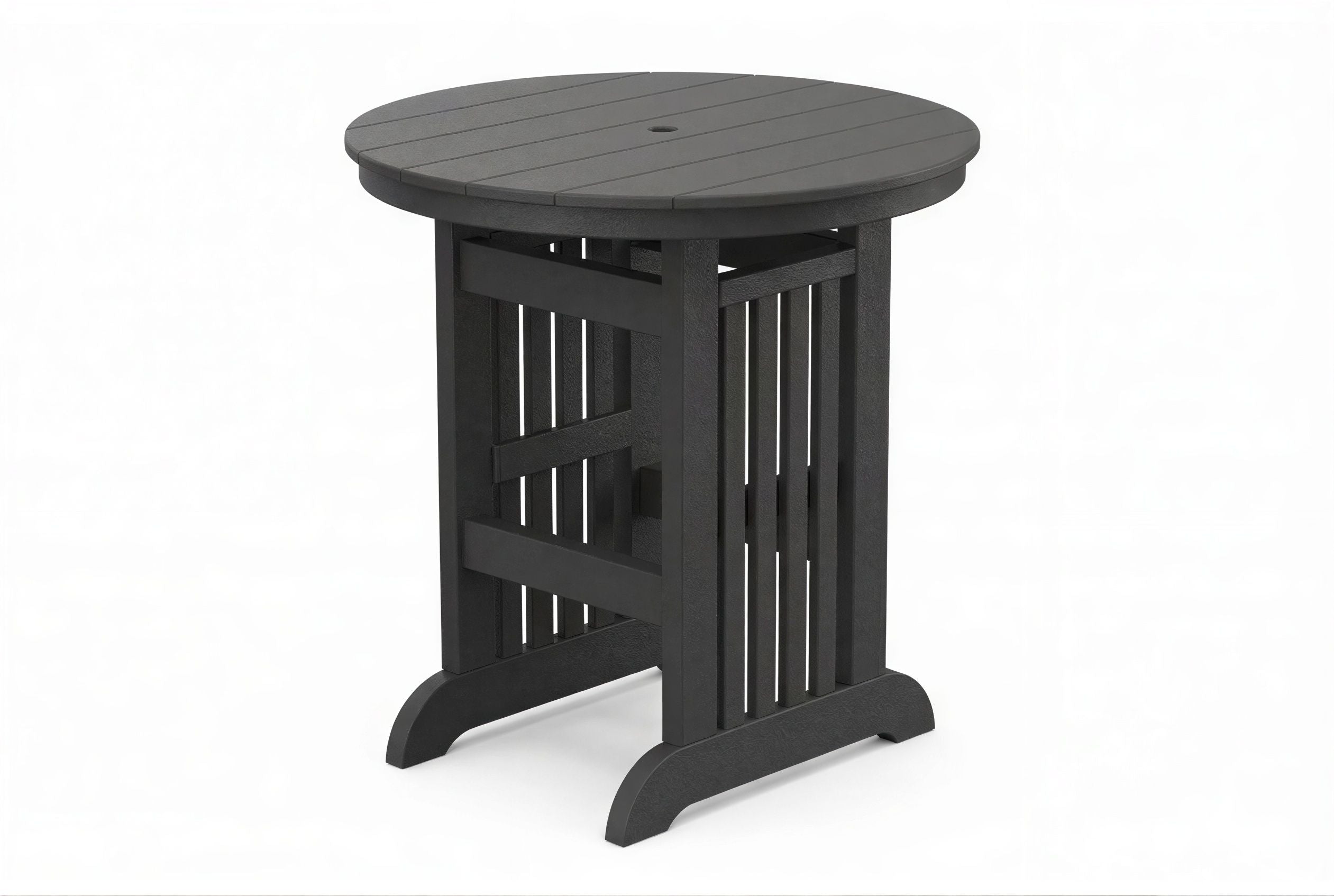 Round Mission Bar Table