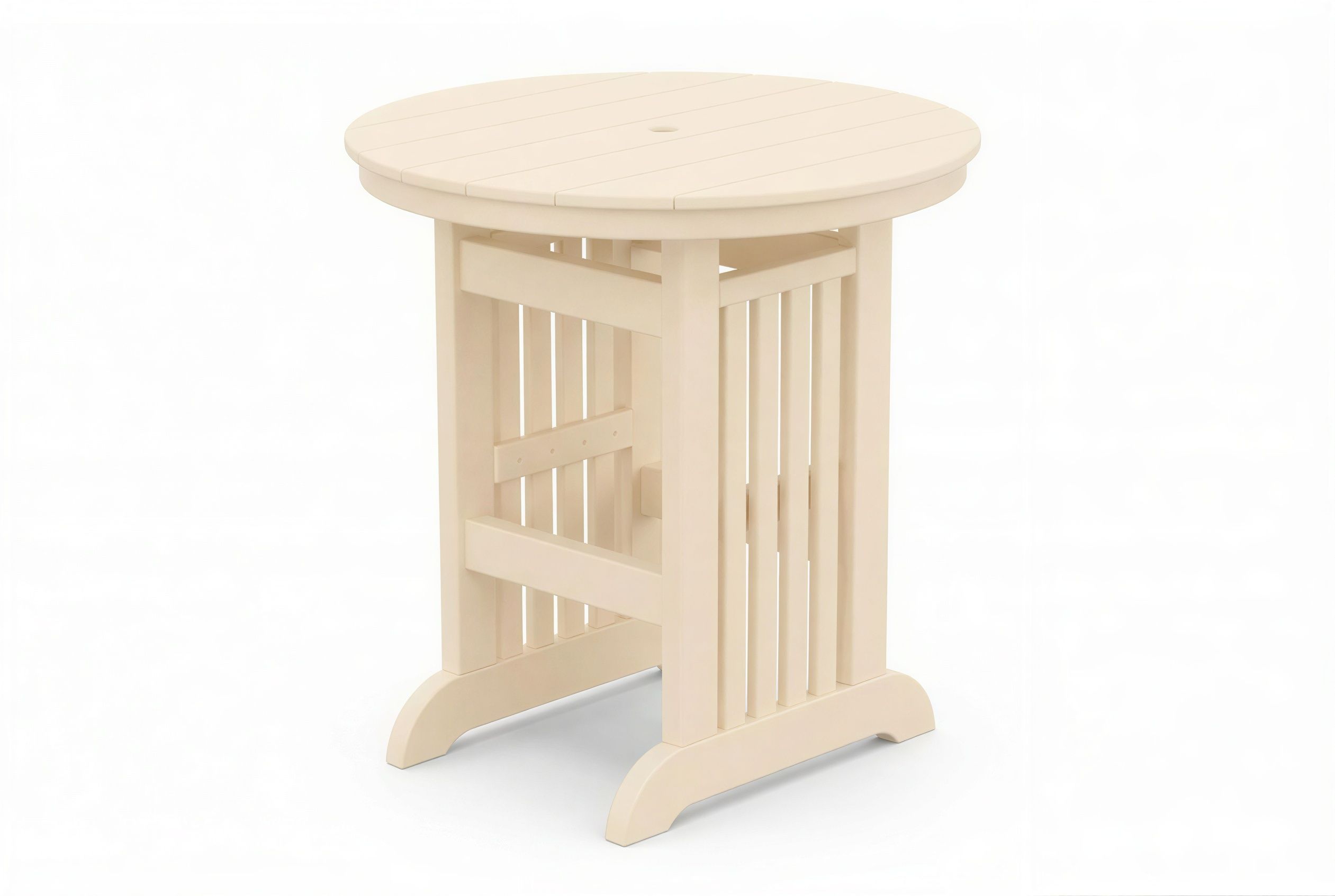 Round Mission Bar Table