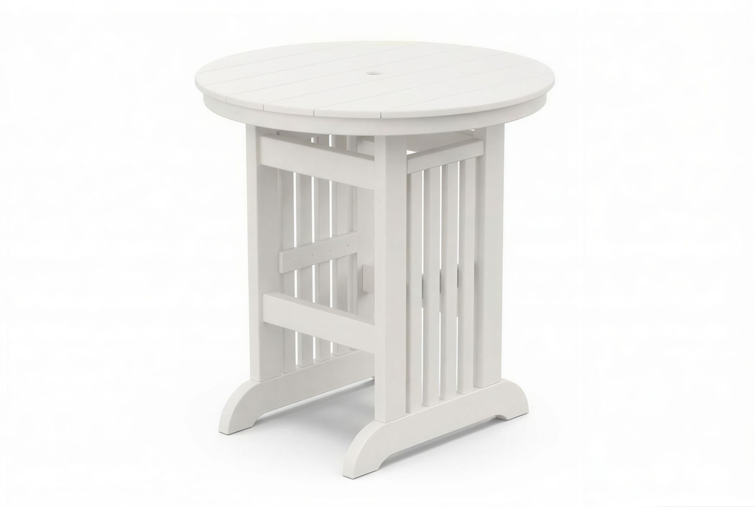 Round Mission Bar Table