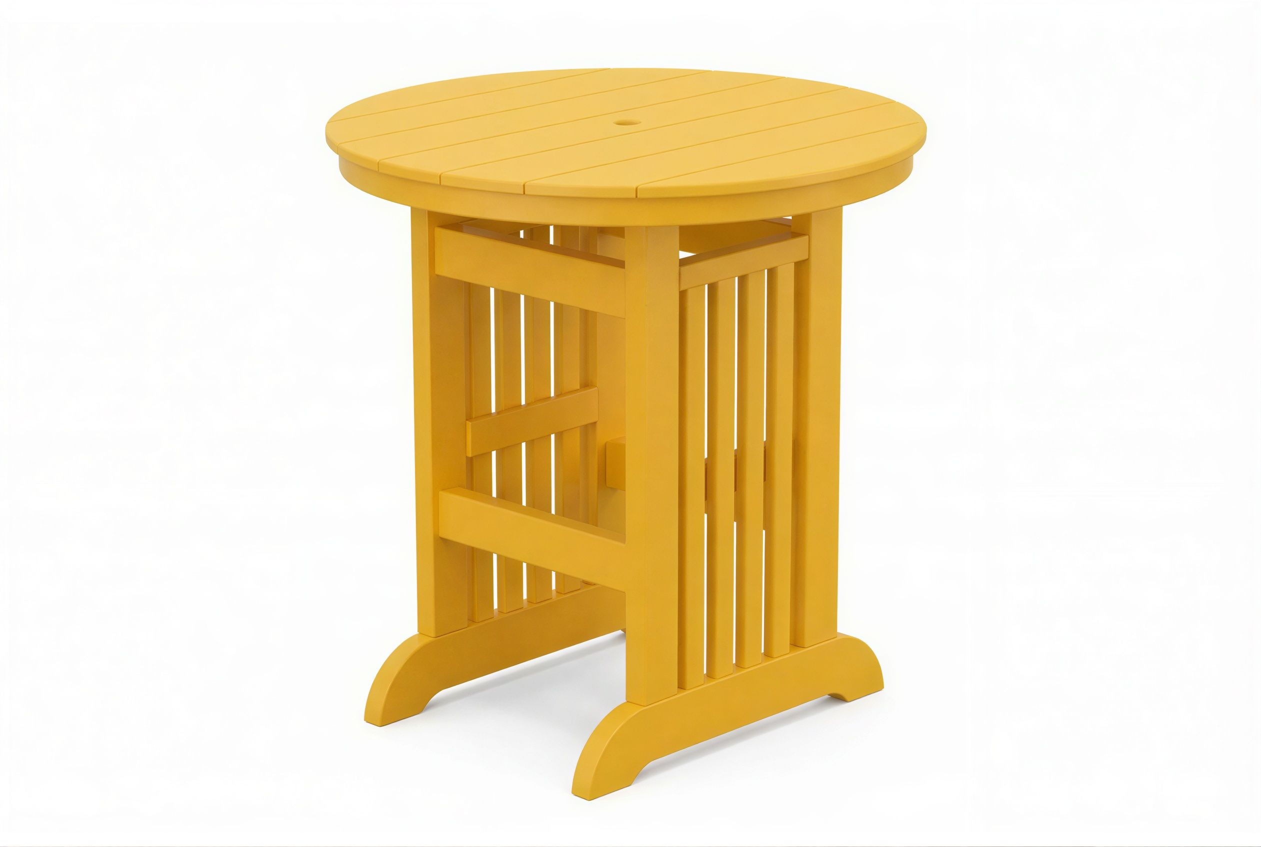 Round Mission Bar Table